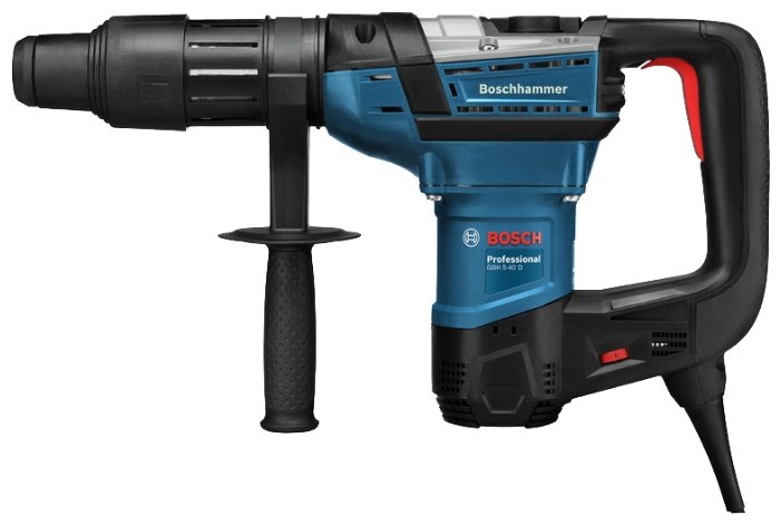 Перфоратор BOSCH GBH 5-40 D Professional, сетевой, SDS-Max, 1100Вт, 8.5 Дж, 340 об/мин, 2900 уд/мин, кейс, 6.8кг (0611269020)