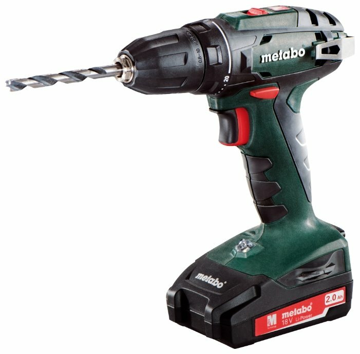 

Дрель-шуруповерт Metabo BS 18 Set, аккумуляторный, 48 Н·м, 1600 об/мин, 18V, 2 А·ч, Li-Ion, два акб, быстрозажимной патрон, кейс, 1.3кг (602207880), BS 18 Set