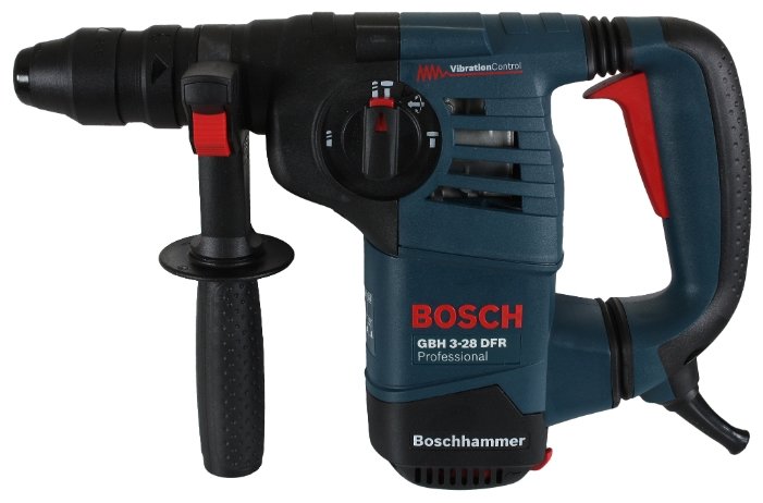 Перфоратор BOSCH GBH 3-28 DFR Professional, сетевой, SDS-Plus, 800Вт, 3.1 Дж, 900 об/мин, 4000 уд/мин, кейс, 3.6кг (061124A000)