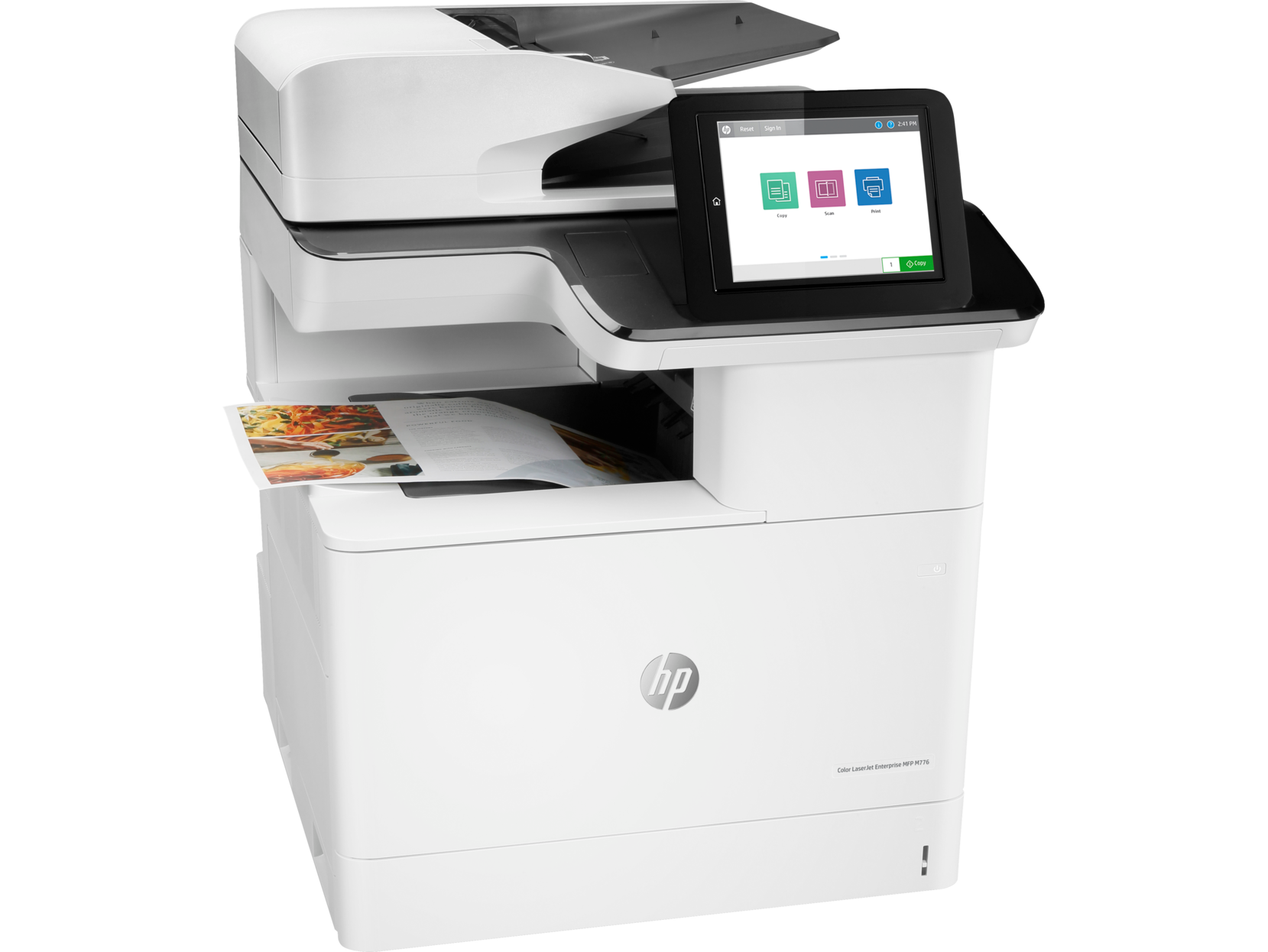 МФУ лазерный HP Color LaserJet Enterprise M776dn, A3, цветной, 46стр/мин (A4 ч/б), 46стр/мин (A4 цв.), 26стр/мин (A3 ч/б), 26стр/мин (A3 цв.), 1200x1200dpi, дуплекс, ДАПД-200 листов, сетевой, USB (T3U55A) - фото 1