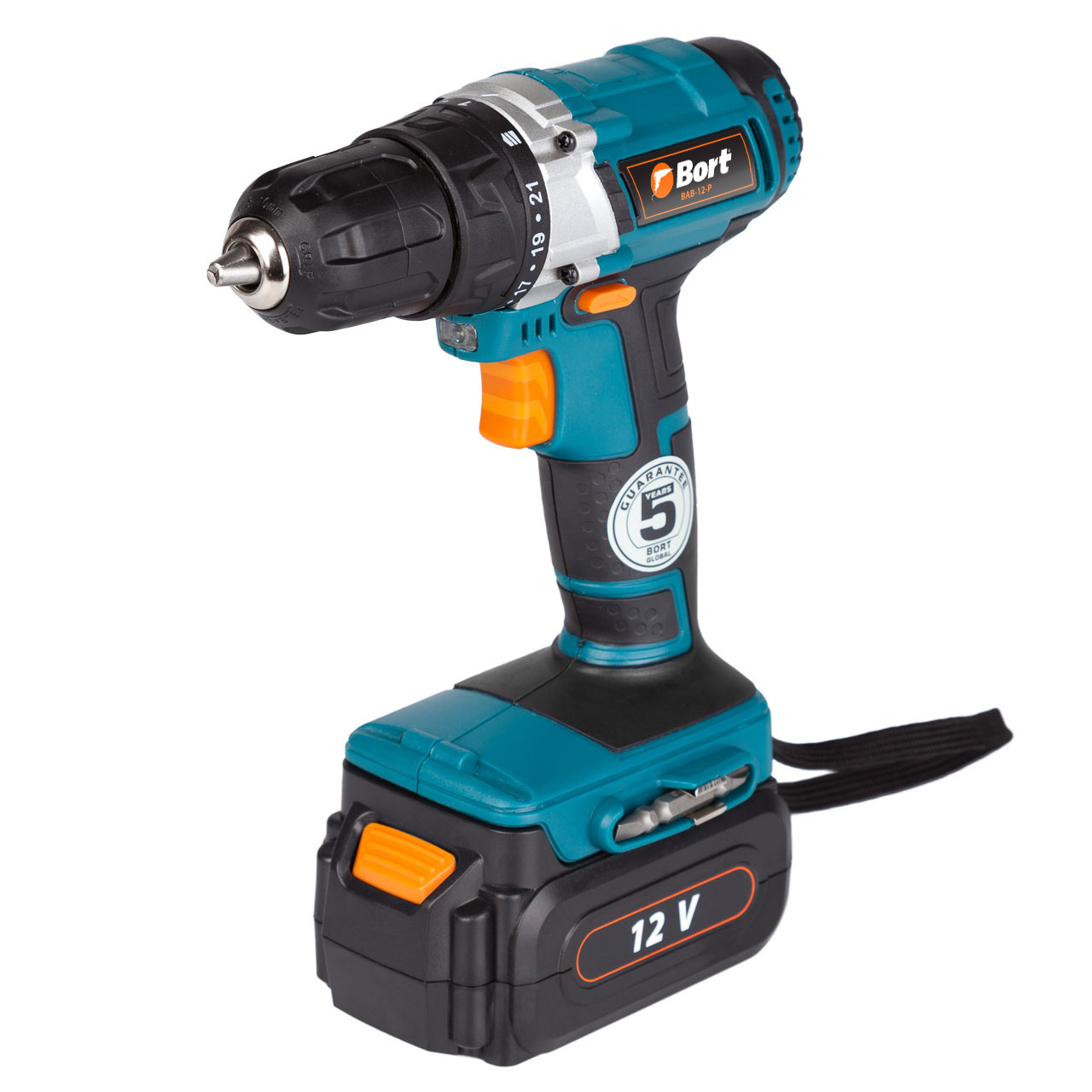 

Дрель-шуруповерт Bort BAB-12-P, аккумуляторный, 28 Н·м, 600 об/мин, 12V, 1.3 А·ч, Ni-Cd, быстрозажимной патрон, 1.7кг (98299953), BAB-12-P