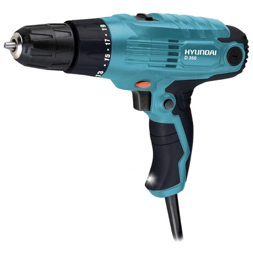 

Дрель-шуруповерт Hyundai D 350, сетевой, 280Вт, 24 Н·м, 1350 об/мин, быстрозажимной патрон, 1.3кг, D 350