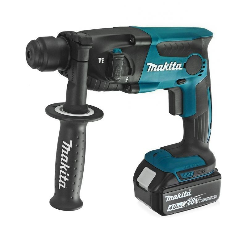 

Перфоратор Makita DHR165RME, аккумуляторный, SDS-Plus, 1.3 Дж, 1600 об/мин, 5300 уд/мин, 18V, 4 А·ч, Li-Ion, два акб, кейс, 2.2кг, DHR165RME