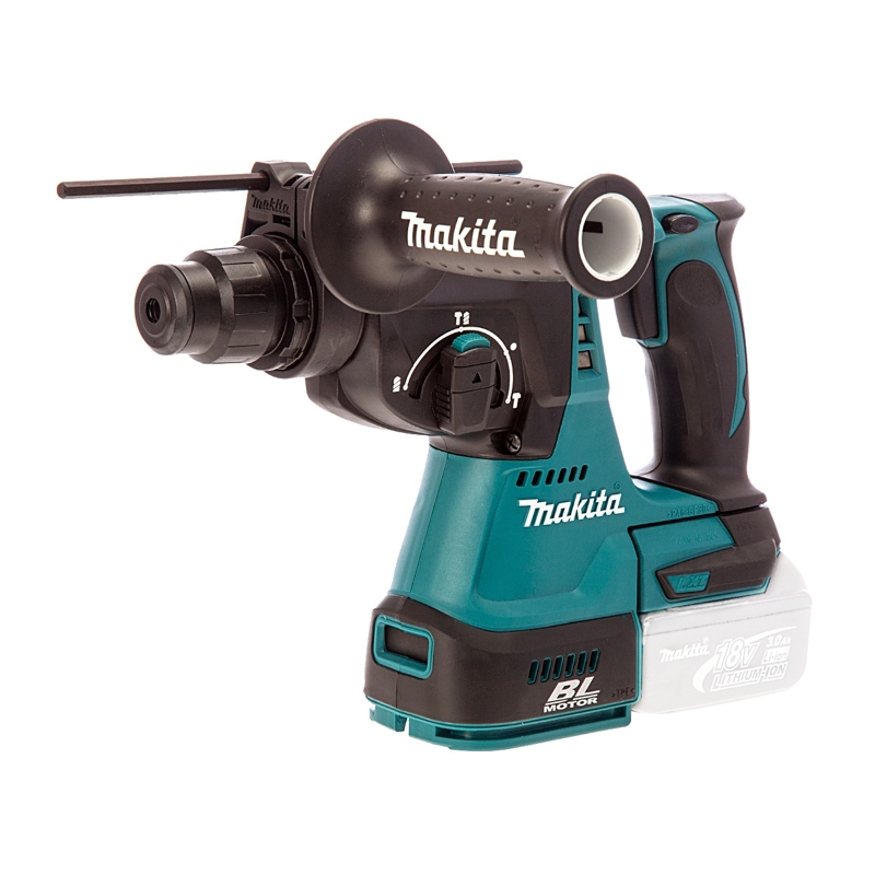 

Перфоратор Makita DHR242Z, аккумуляторный, SDS-Plus, 2.4 Дж, 950 об/мин, 4700 уд/мин, 18V, Li-Ion, 3.3кг поставляется без аккумуляторов и зарядного устройства, DHR242Z