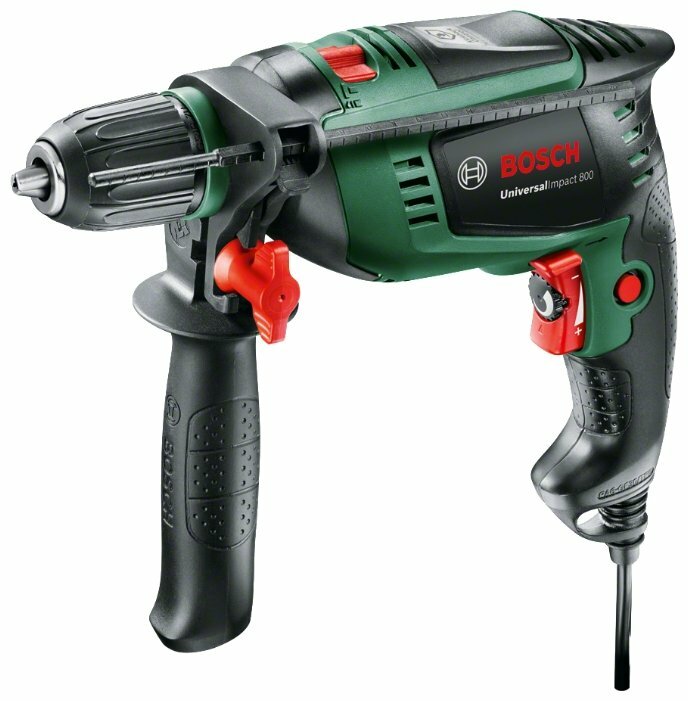 

Дрель BOSCH UniversalImpact 800, сетевая, 800Вт, 19 Н·м, 3000 об/мин, ударная, быстрозажимной патрон, кейс, 1.7кг (0603131120), UniversalImpact 800