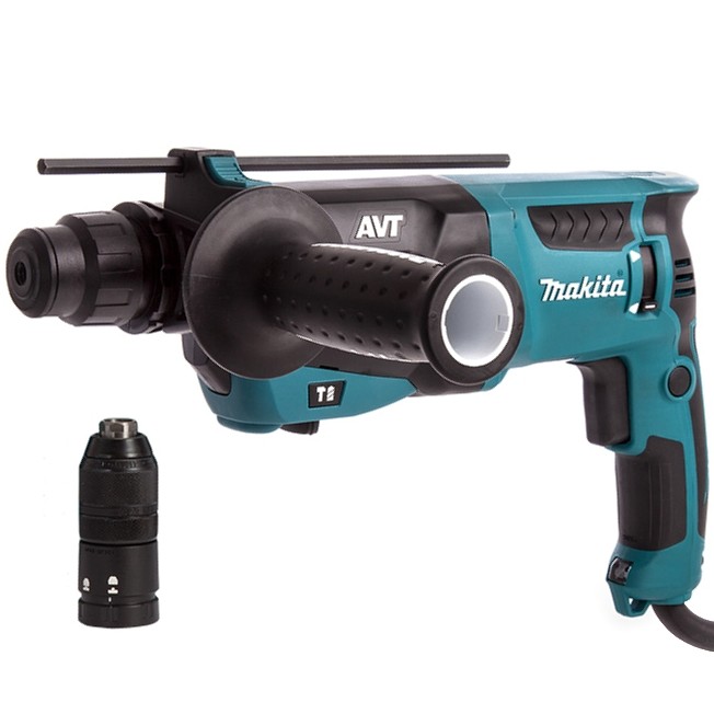 

Перфоратор Makita HR2631FT, сетевой, SDS-Plus, 800Вт, 2.9 Дж, 1200 об/мин, 4600 уд/мин, кейс, 3.1кг, HR2631FT