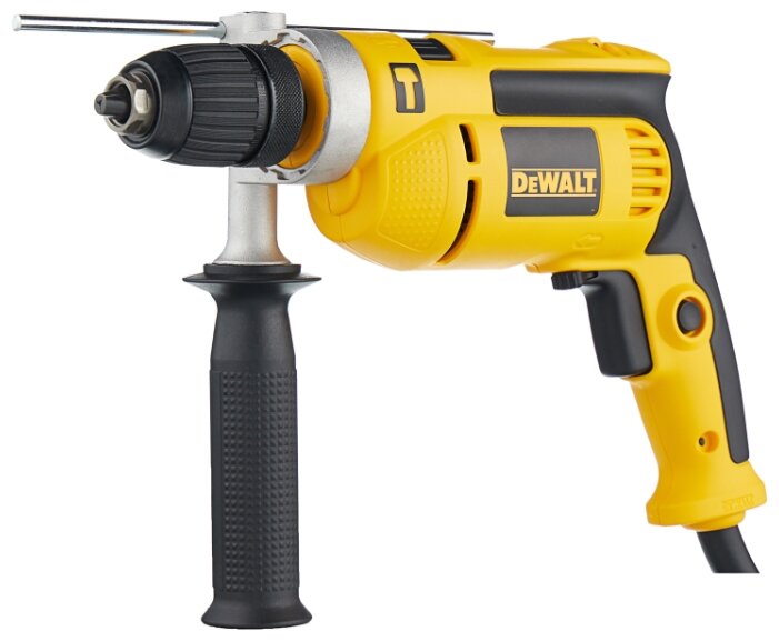 Дрель DeWALT DWD024, сетевая, 701Вт, 8.6 Н·м, 2800 об/мин, ударная, быстрозажимной патрон, кейс, 1.82кг (DWD024-KS)