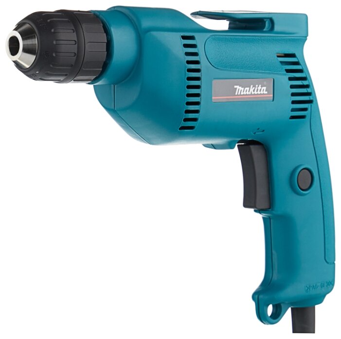 

Дрель Makita 6408, сетевая, 530 Вт, 2500 об/мин, быстрозажимной патрон, 1.4 кг, 6408