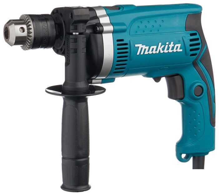 Дрель Makita HP1630K, сетевая, 710Вт, 3200 об/мин, ударная, кейс, 2.1кг