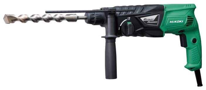 

Перфоратор HIKOKI DH 24PH, сетевой, SDS-Plus, 730Вт, 2.7 Дж, 1050 об/мин, 3950 уд/мин, кейс, 2.7кг (DH24PH2NSZ), DH 24PH