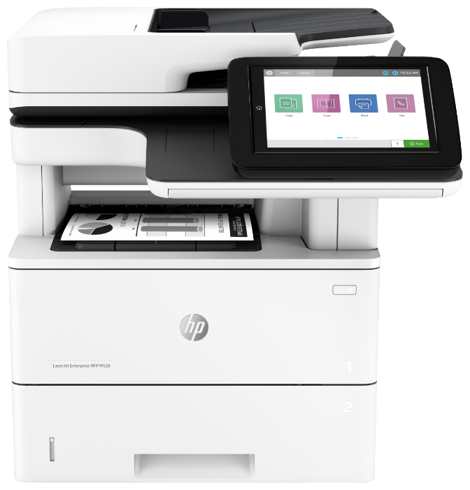 МФУ HP LaserJet Enterprise M528dn, A4, ч/б, сетевой, USB