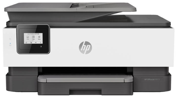 МФУ струйный HP OfficeJet Pro 8013, A4, цветной, 18стр/мин (A4 ч/б), 10стр/мин (A4 цв.), 1200x1200dpi, дуплекс, АПД-35 листов, USB (1KR70B) - фото 1