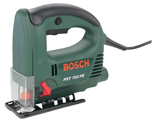 Электролобзик Bosch PST 750 PE, 530Вт, маятниковый ход, регулировка частоты хода, сдув опилок (06033A0520)