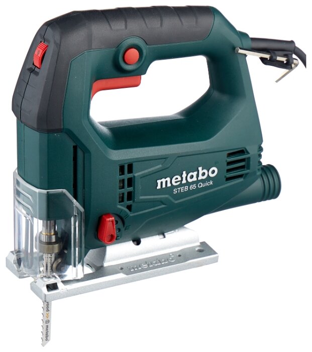 Электролобзик Metabo STEB 65 Quick, 450Вт, маятниковый ход, регулировка частоты хода, сдув опилок (601030500)