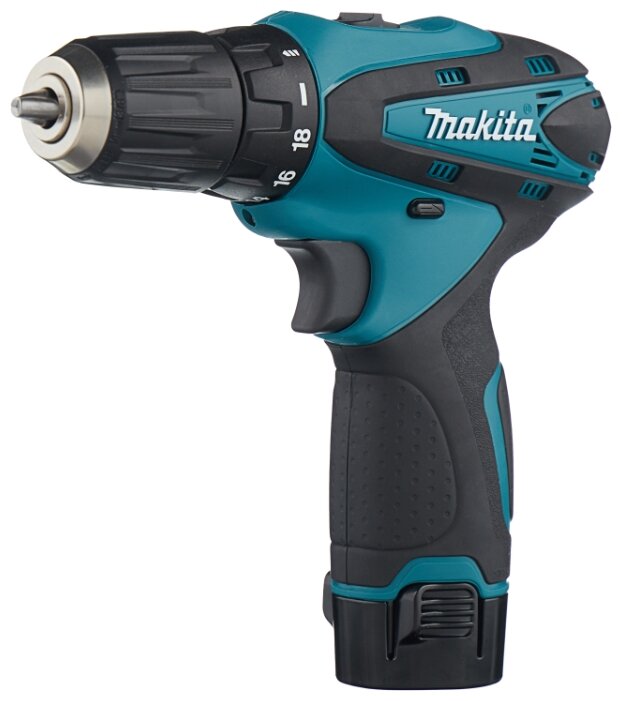 

Дрель-шуруповерт Makita DF330DWE 24 Н·м, аккумуляторный, 24 нм, 1300 об/мин, 10.8V, 1.3 А·ч, Li-Ion, два акб, быстрозажимной патрон, кейс, 1 кг, DF330DWE 24 Н·м