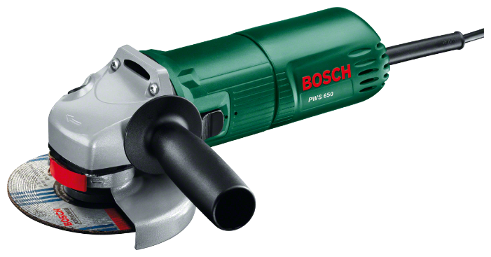 

УШМ (болгарка) BOSCH PWS 650-115, сетевая, 650Вт, 115мм, 11000 об/мин, 1.9кг (0603411021), PWS 650-115