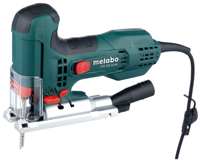 Электролобзик Metabo STE 100 Quick, 710Вт, маятниковый ход, регулировка частоты хода, сдув опилок (601100500)