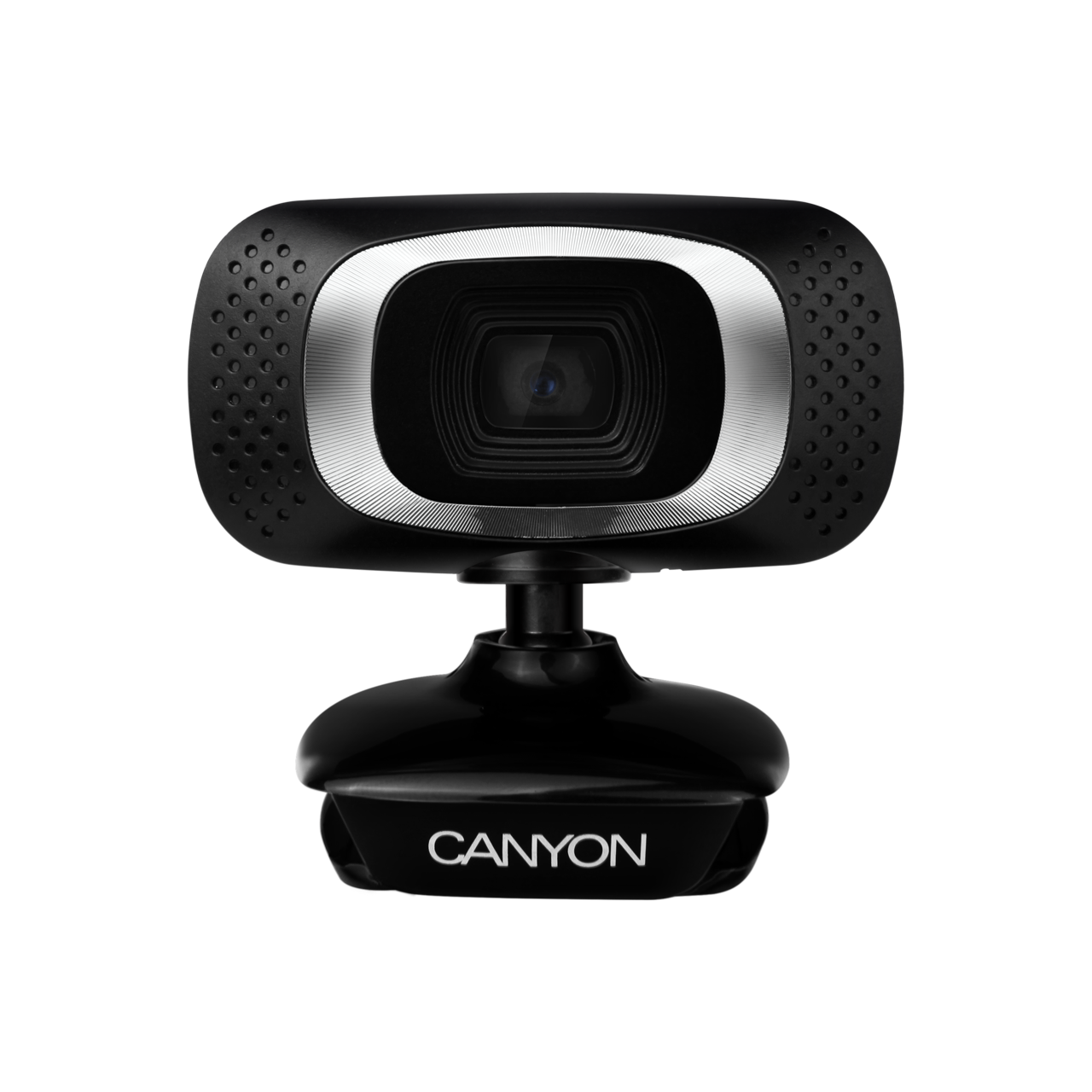 Веб-камера Canyon CNE-CWC3N 1MP, 1280x720, микрофон, USB 2.0, черный/серебристый