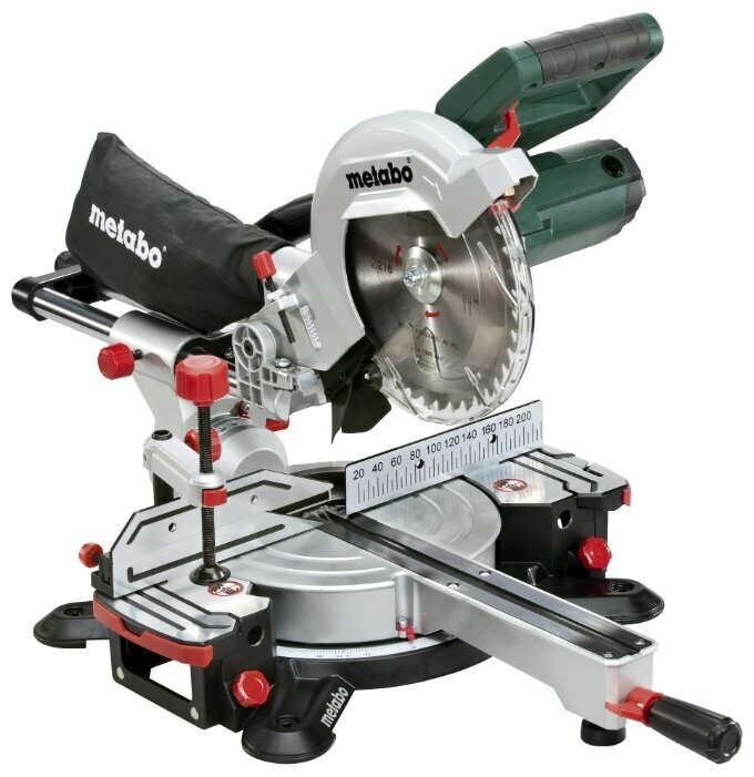 

Торцовочная пила Metabo KGS 216 M, 1.5 кВт, 5000 об/мин, диаметр диска 21.6 см (619260000), KGS 216 M