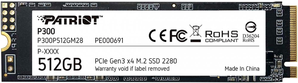 SSD Patriot P300 512Gb M.2 (P300P512GM28)