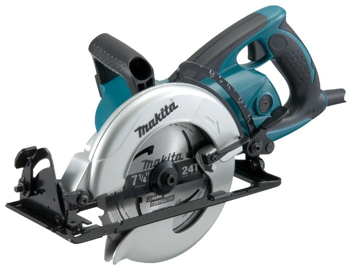 Дисковая пила Makita 5477NB, 1.8 кВт, 4500 об/мин, диаметр диска 18.5 см