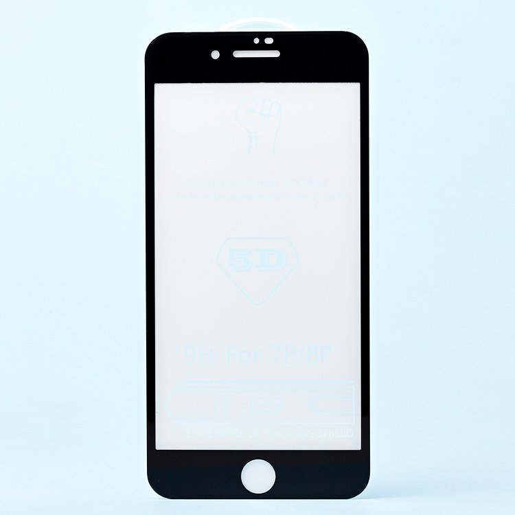 

Защитное стекло Activ для экрана смартфона Apple iPhone 7 Plus/8 Plus, FullScreen, поверхность глянцевая, черная рамка, 3D (102975)