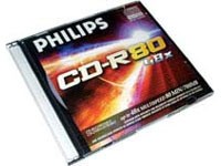 Диск CD-R 700Mb 52x Philips, Slim Case (1шт)