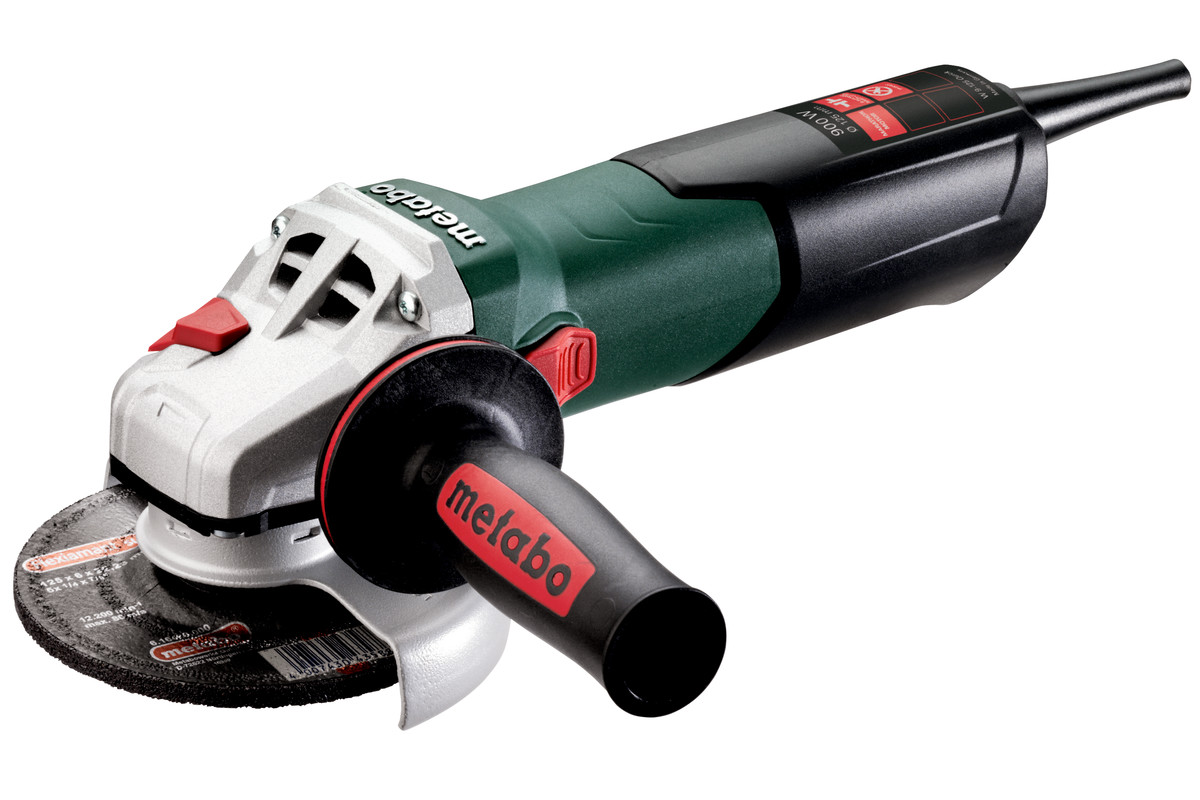 УШМ (болгарка) Metabo W 9-125 Quick, сетевая, 900Вт, 125мм, 10500 об/мин, 2.1кг (600374000)