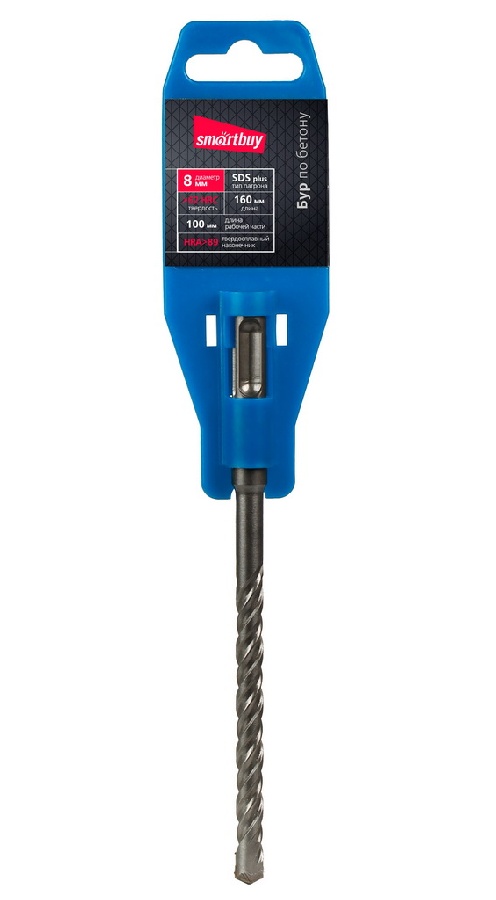 

Бур SDS plus ⌀8мм x 100мм/160мм, Smartbuy (SBT-HD-8-160-100)
