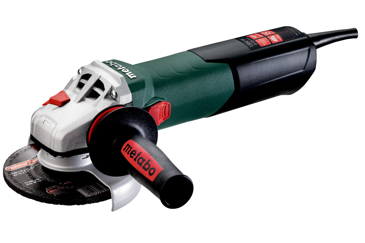 УШМ (болгарка) Metabo WE 15-125 Quick, сетевая, 1550Вт, 125мм, 11000 об/мин, 2.5кг (600448000)