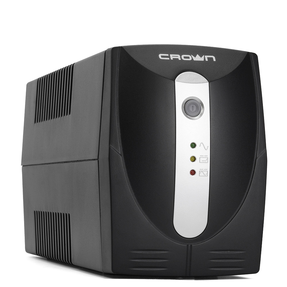 ИБП CROWN CMU-850X EURO, 850 VA, 480 Вт, EURO, розеток - 2, черный (CMU-850X)