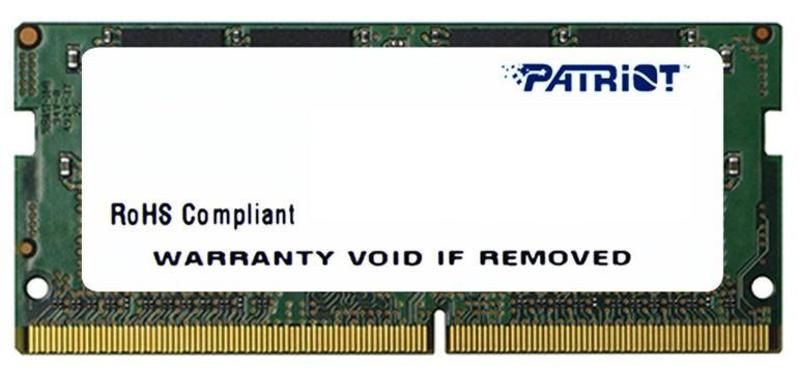 

Память DDR4 SODIMM 8Gb, 2666MHz, CL19, 1.2 В, Patriot Memory, Signature (PSD48G266682S), PSD48G266682S