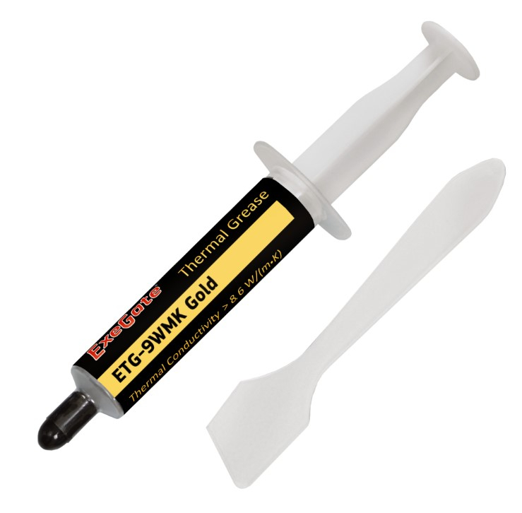 Термопаста ExeGate ETG-9WMK Gold, 8.6 Вт/м·К, 8 г (EX282344RUS)