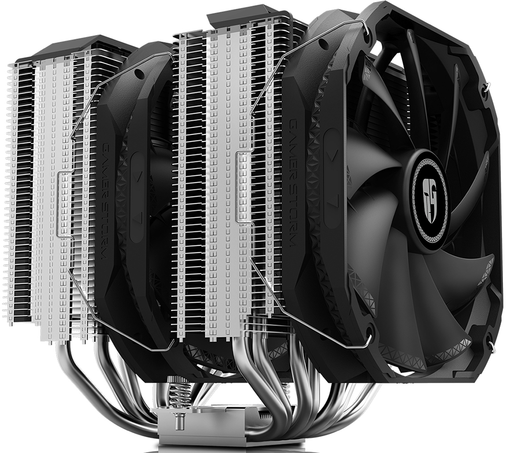 

Кулер для процессора DeepCool GamerStorm ASSASSIN III для Socket/115x/1200/1356/1366/2011/2011-3/2066/AM2/AM2+/AM3/AM3+/FM1/AM4/AM5/FM2/FM2+, 140 мм, 1400rpm, 34.2 дБА, 280 Вт, 4-pin PWM, Al+Cu (DP-GS-MCH7-ASN-3), GamerStorm ASSASSIN III