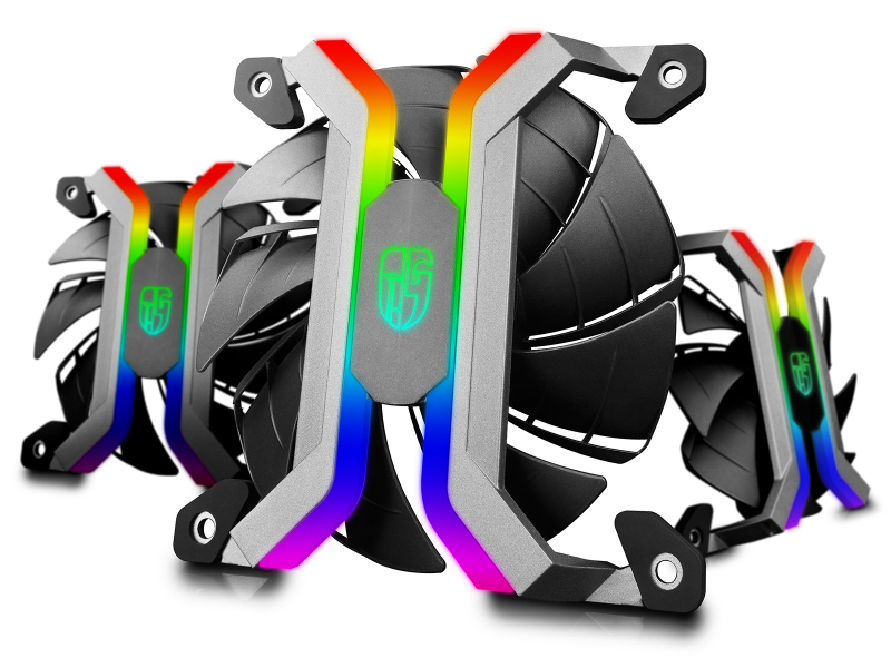 

Комплект вентиляторов Deepcool GamerStorm MF 120S, 120 мм, 1500rpm, 37.9 дБ, 4-pin PWM, 3шт, ARGB (DPGS-FMF120S-M-3P), GamerStorm MF 120S