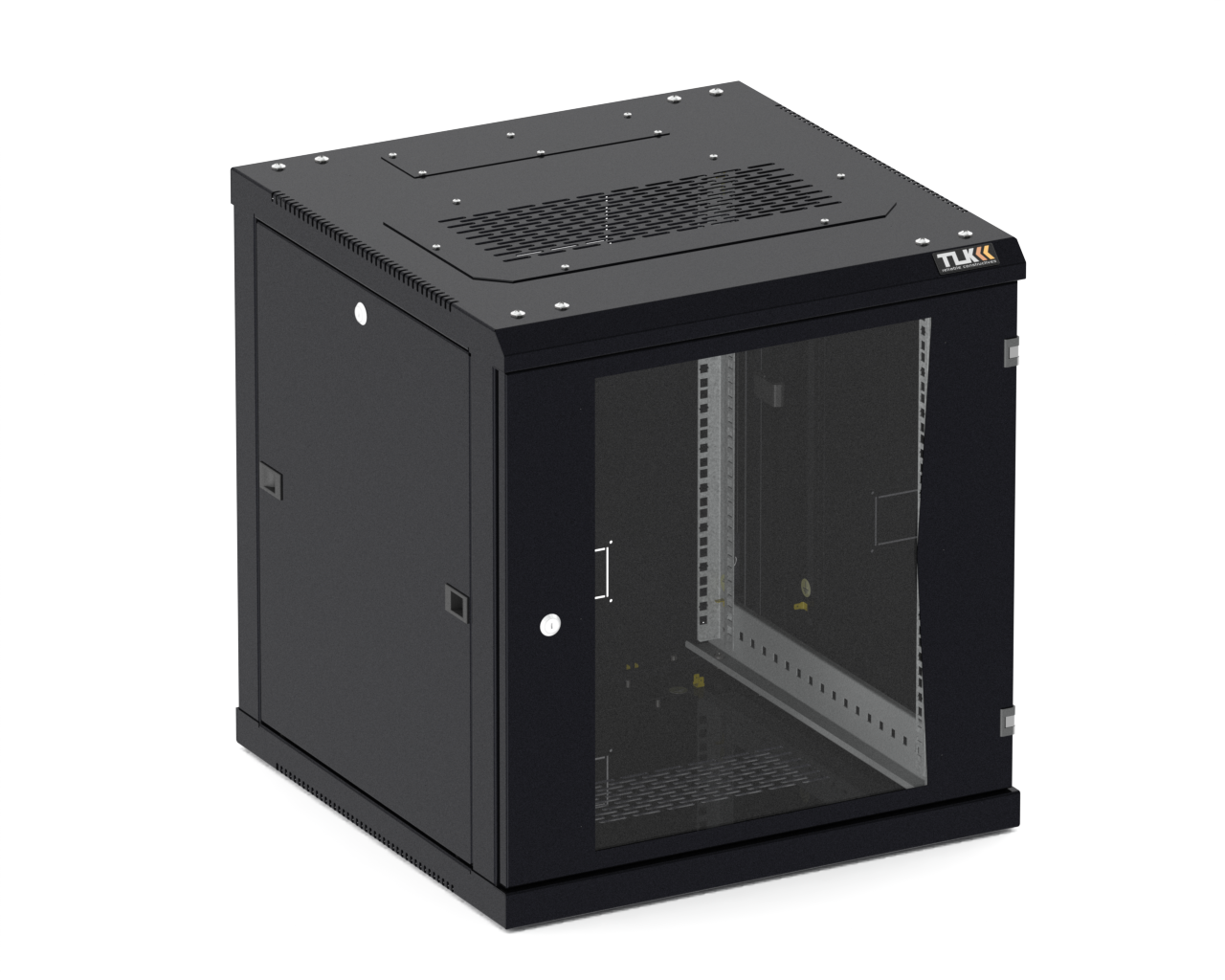 

Шкаф телекоммуникационный настенный 12U 600x600 мм, стекло/металл, черный, разборный, TLK TWC (TWC-126060-R-G-BK)
