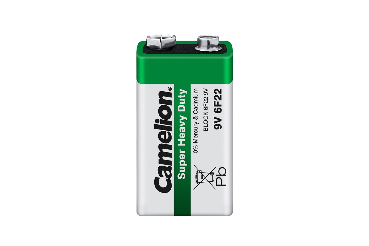 

Батарейка Camelion Green, крона (6LR61/6LF22/1604A/1604S/6F22), 9V, 1 шт. (6F22-SP1G)