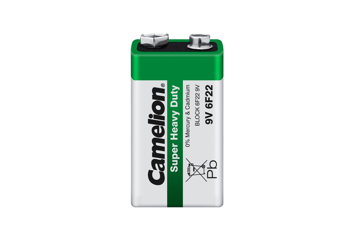 Батарея Camelion Green, 6F22, Крона 9V, 1шт. (6F22-SP1G)