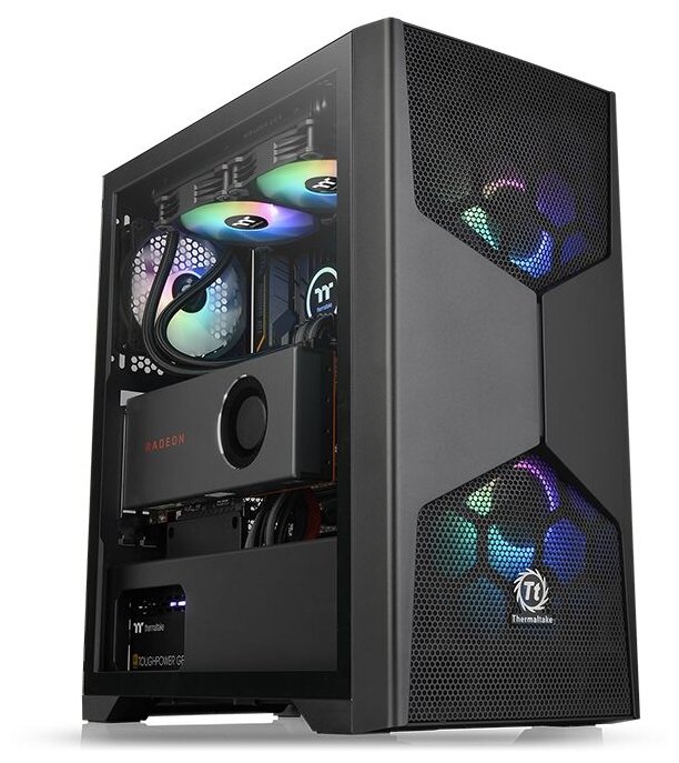 Корпус Thermaltake Commander G31 TG ARGB, ATX, Midi-Tower, USB 3.0, черный, Без БП (CA-1P1-00M1WN-00)