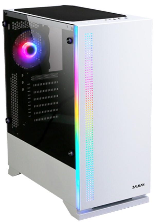 

Корпус Zalman S5 White, ATX, Midi-Tower, USB 3.0, RGB подсветка, белый, без БП, S5 White