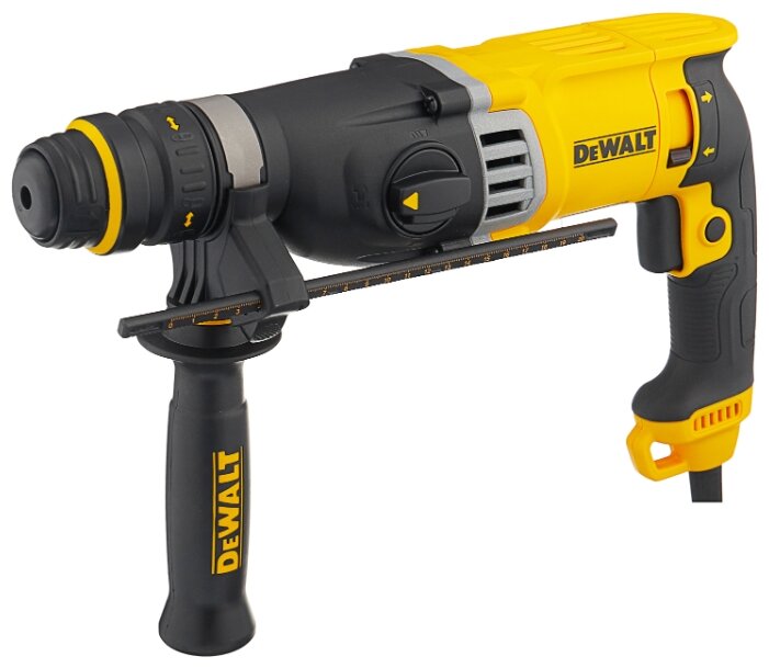 Перфоратор DeWALT D25144K, сетевой, SDS-Plus, 900Вт, 3.2 Дж, 1450 об/мин, 5350 уд/мин, кейс, 3.1кг