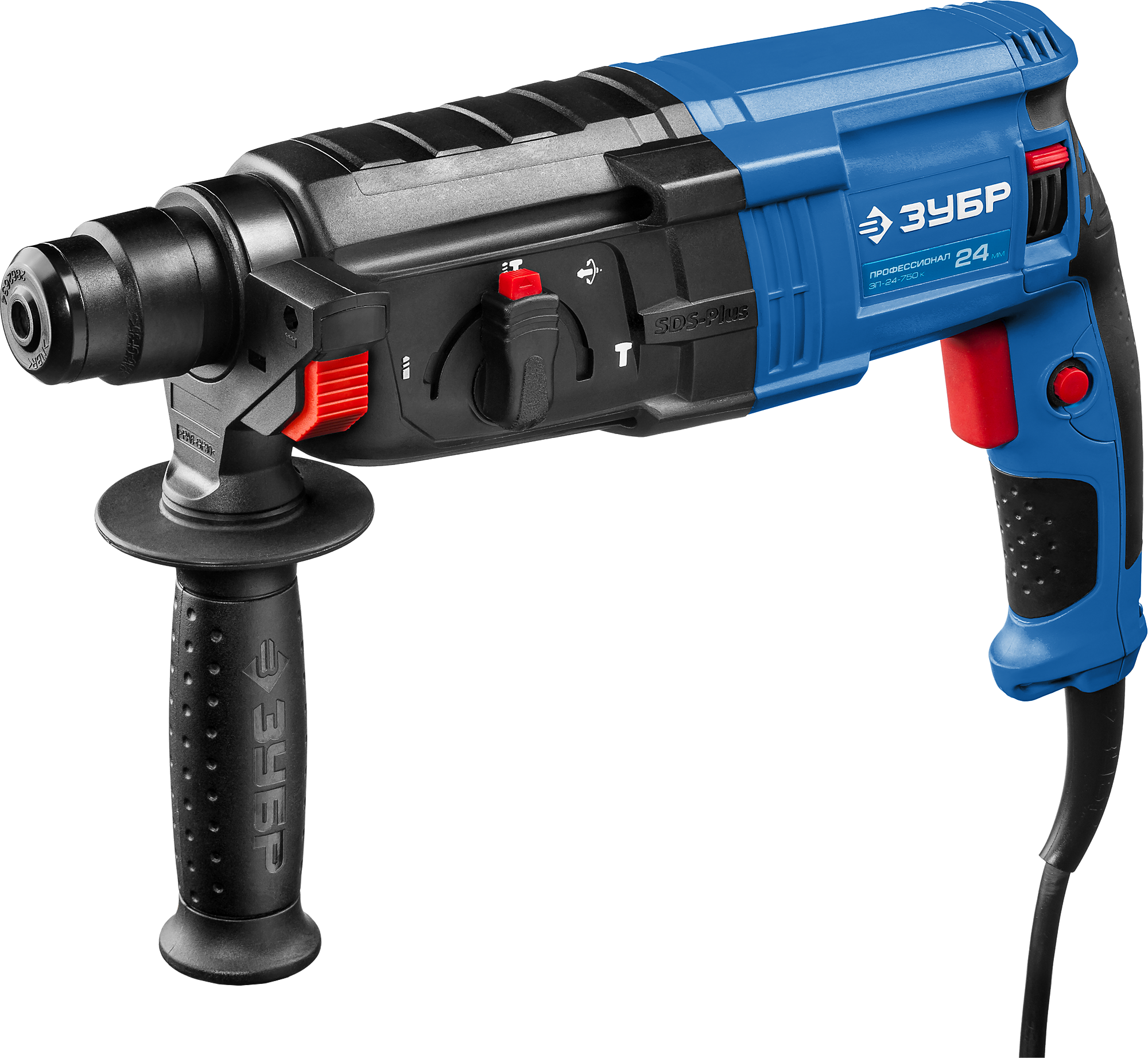 Перфоратор ЗУБР ЗП-24-750 К, SDS-Plus, 750 Вт