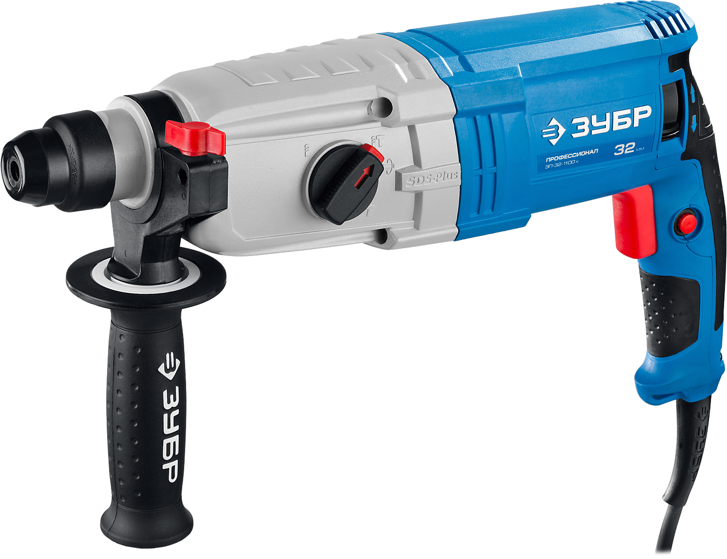 Перфоратор ЗУБР ЗП-32-1100 К, SDS-Plus, 1.1 кВт