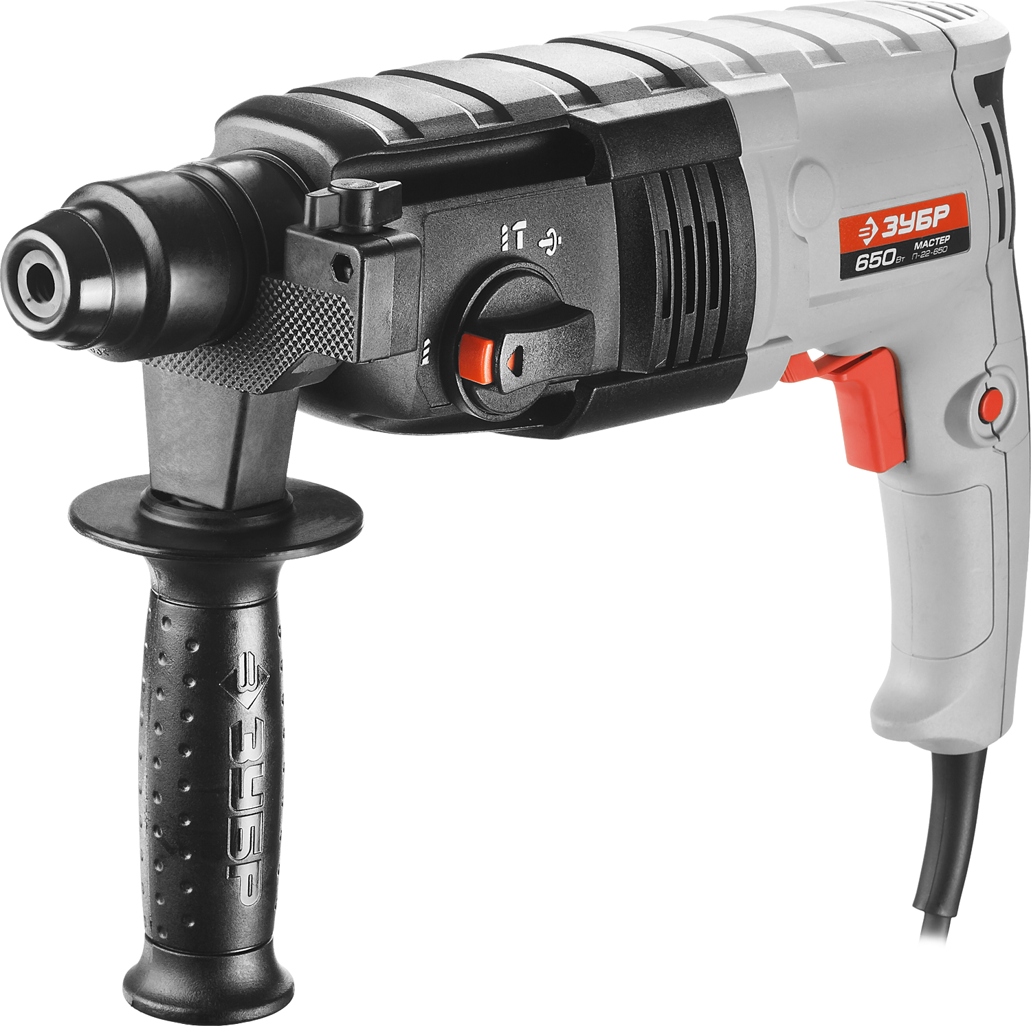 Перфоратор ЗУБР П-22-650, SDS-Plus, 650 Вт
