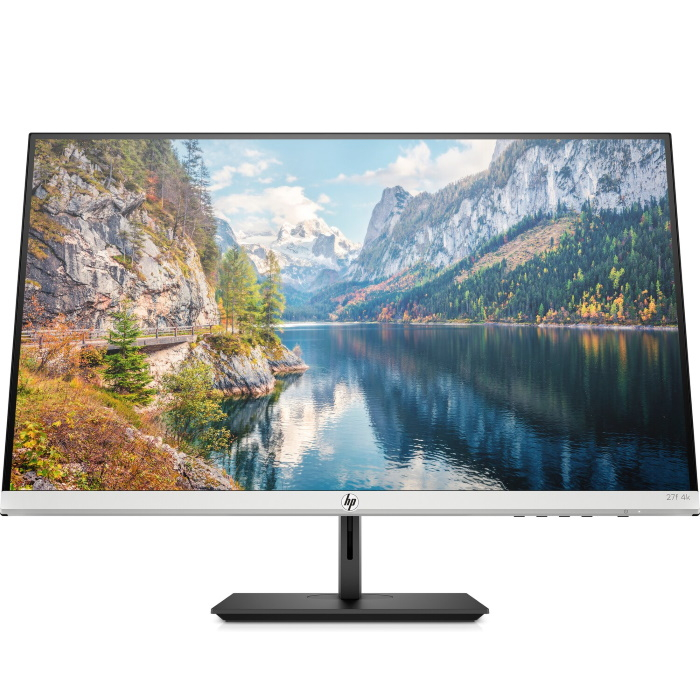 

Монитор 27" HP 27f IPS, 3840x2160 (16:9), 300кд/м2, 5мс, HDMI, DisplayPort, серебристый (5ZP65AA), 27f