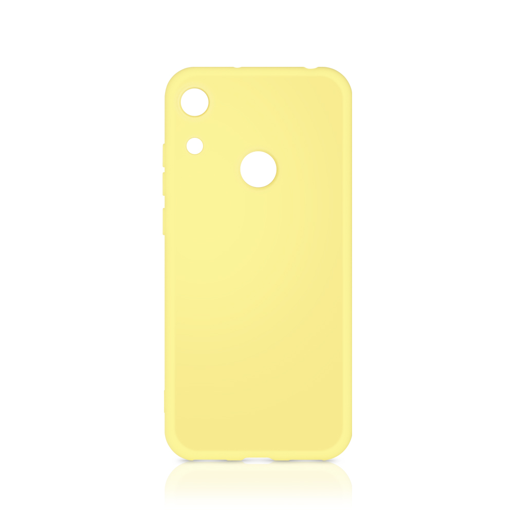 

Чехол DF с микрофиброй для смартфона DF Honor 8A/8A Pro, силикон, желтый (hwOriginal-03)