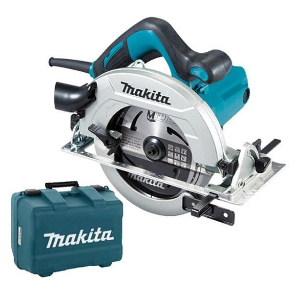 Дисковая пила Makita HS7611K, 1.6 кВт, 5500 об/мин, диаметр диска 19 см