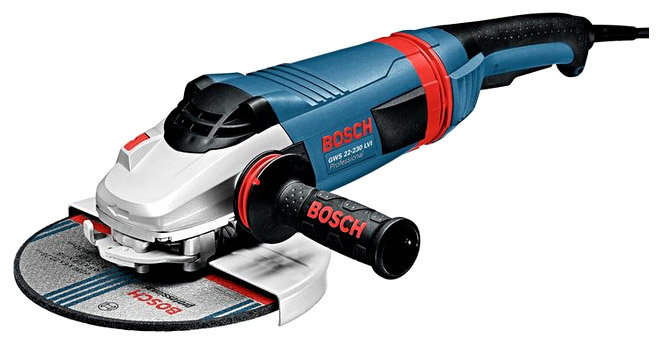 

УШМ (болгарка) BOSCH GWS 22-230 LVI, сетевая, 2200Вт, 230мм, 6500 об/мин, 5.4кг (0601891D00), GWS 22-230 LVI