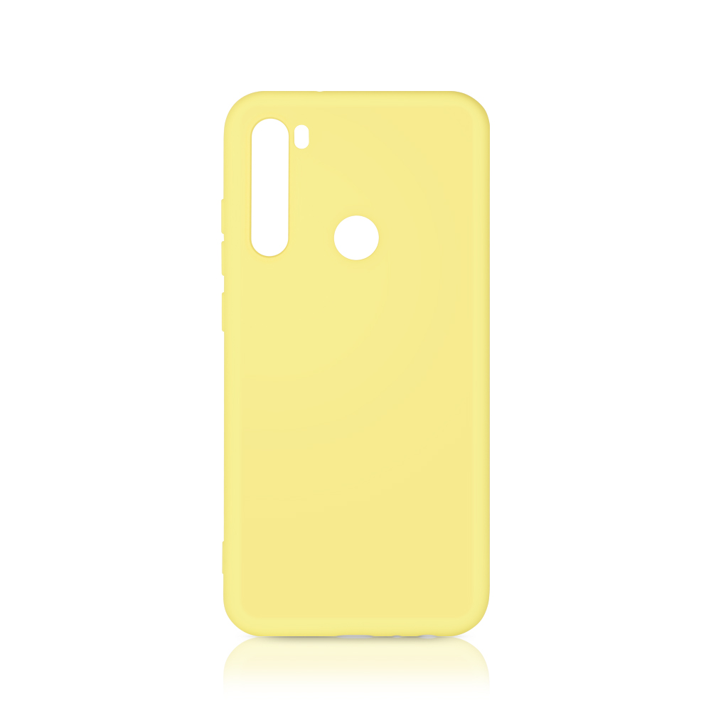 

Чехол DF с микрофиброй для смартфона Xiaomi Redmi Note 8, силикон, желтый (xiOriginal-02)
