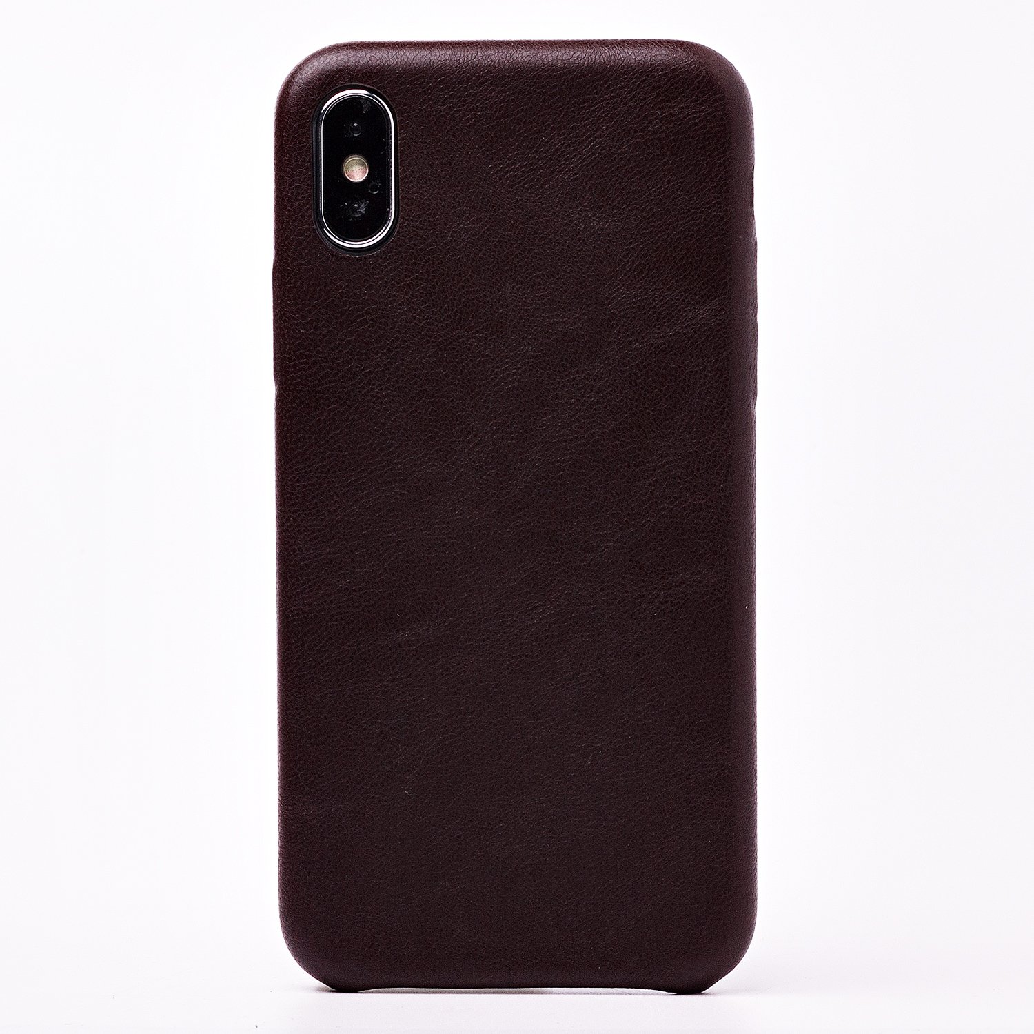

Чехол-накладка - для смартфона Apple iPhone X/XS, экокожа, коричневый (114912)